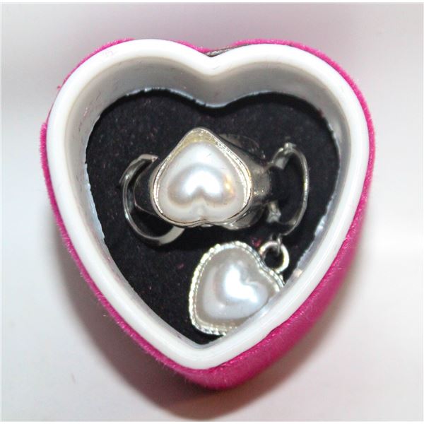 NEW EARRINGS AND RING SET