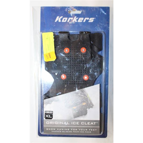 NEW KORKER FOOTWEAR MENS EXTREME ICE CLEAT FOR