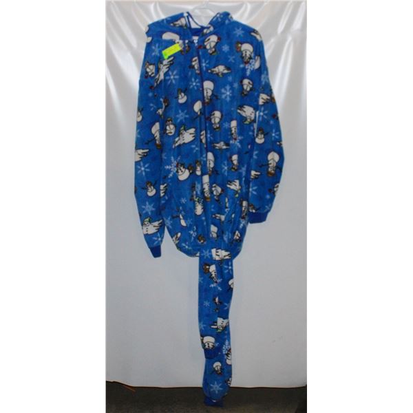 MENS XL CHRISTMAS SNOWMAN THEME ONESIE