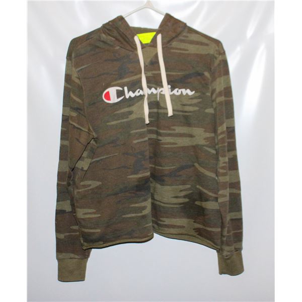 CHAMPIONS HOODIE GREEN CAMOUFLAGE SZ M