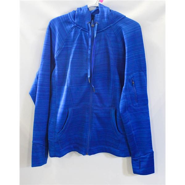 LADIES 9O DEGREE BY REFLEX BLUE HOODIE 1X