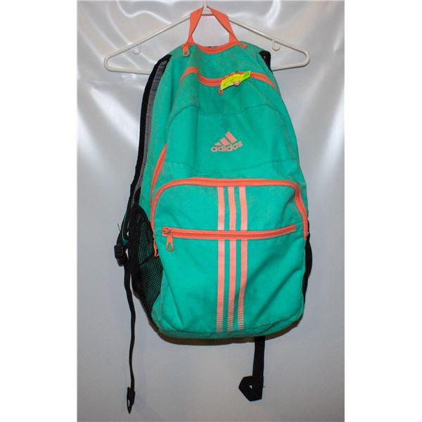 ADIDAS BACKPACK TURQUOISE WHITE FULL SIZED