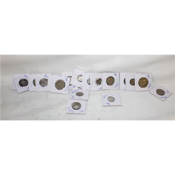 1950'S COINS IN 2X2'S