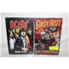 Image 1 : 2 NEW GUNS N' ROSES AND ACDC METAL WALL ART