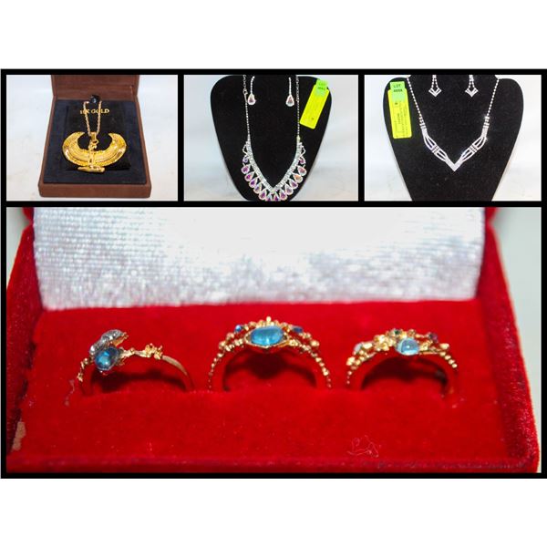 FEATURED ITEMS:  JEWELLERY- NECKLACES,EARINGS,RINGS