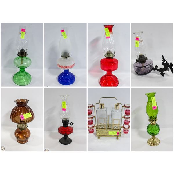 FEATURED VINTAGE AND ANTIQUE OIL LAMPS