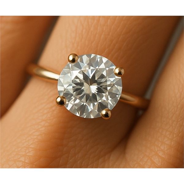 10K MOISSANITE (0.45CT) RING SIZE 7