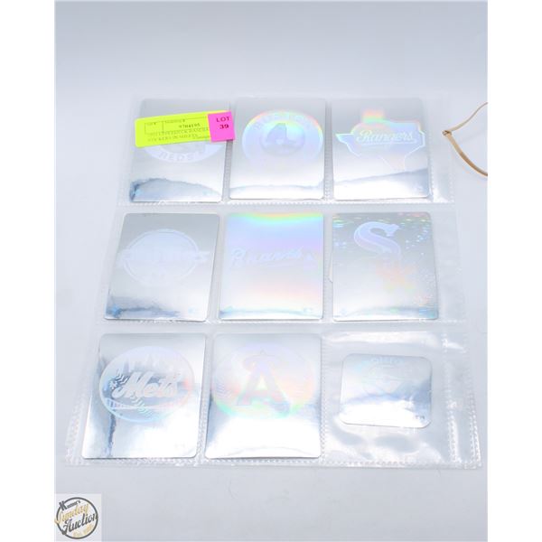 1991 UPPERDECK BASEBALL HOLO STICKERS IN SHEETS