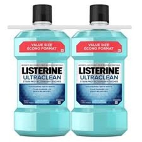 2X1.5L LISTERINE ULTRACLEAN MOUTHWASH ARCTIC MINT