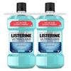 Image 1 : 2X1.5L LISTERINE ULTRACLEAN MOUTHWASH ARCTIC MINT