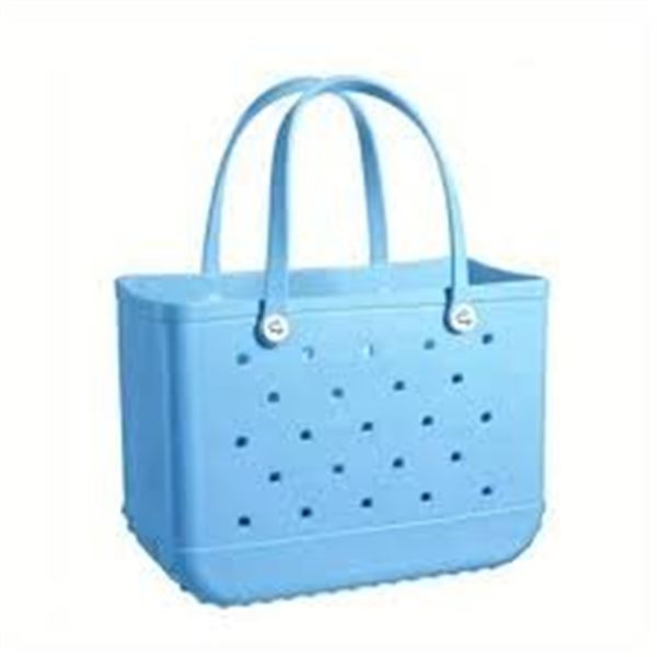 NEW EVA BEACH BAG RUBBER TRAVEL BAG BLUE