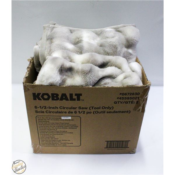 HOUSE & HOME LUXE FAUX FUR THROW 60X70" **MARKER/