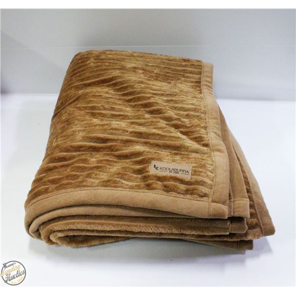 KOOLABURRA BY UGG BROWN THROW BLANKET SINGLE SZ