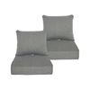 Image 1 : NEW LOCALIVE 24X24" 2PK PATIO CUSHIONS STONE GRAY