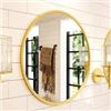 Image 1 : BRAND NEW GROWSUN GOLDTONE 24" CIRCLE MIRROR