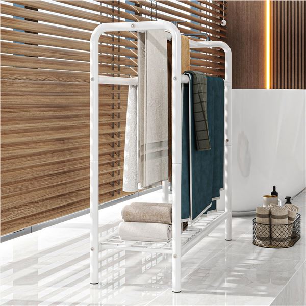 BRAND NEW HAHRIR 3 TIER METAL TOWEL RACK FREESTAND