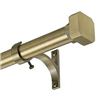 Image 1 : NEW SINGLE CURTAIN RODS 28-48" MODERN BRONZETONE