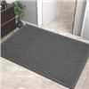 Image 1 : NEW HIYARD DURABLE FRONT DOOR MAT GREY 47 X 32"