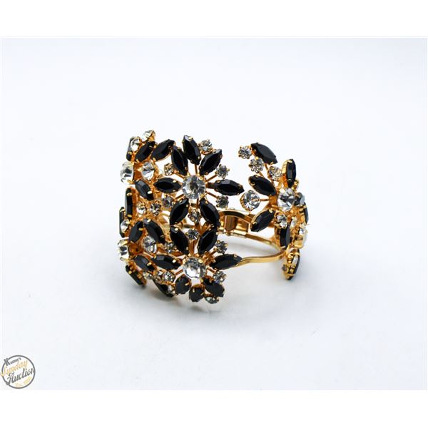 ESTATE LARGE RHINESTONE BRACELET-ESTATE