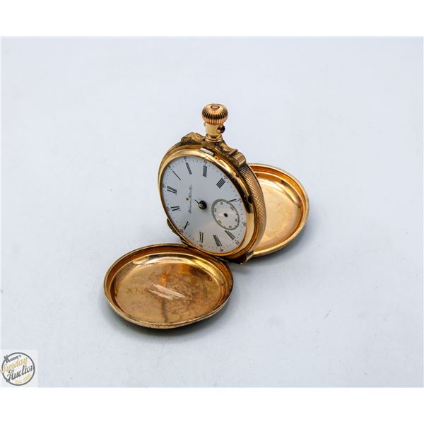 ANTIQUE 18 KT HALLMARKED HAPDEN WATCH CO