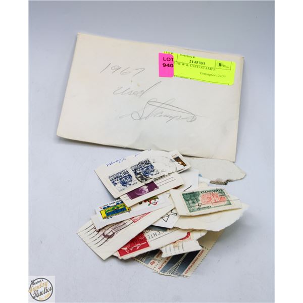 1960’S UNUSED & USED STAMPS