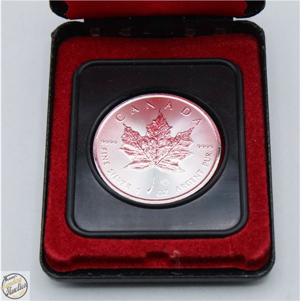 1 OZ CANADA SILVER MAPLE LEAF “PURE” IN CASE