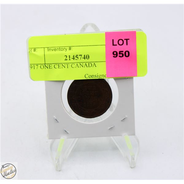 1917 ONE CENT CANADA