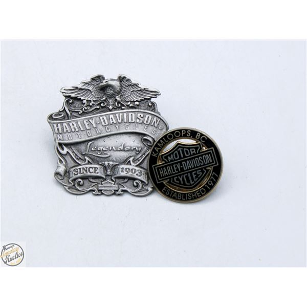 LOT OF 2 HARLEY DAVIDSON COLLECTOR PINS