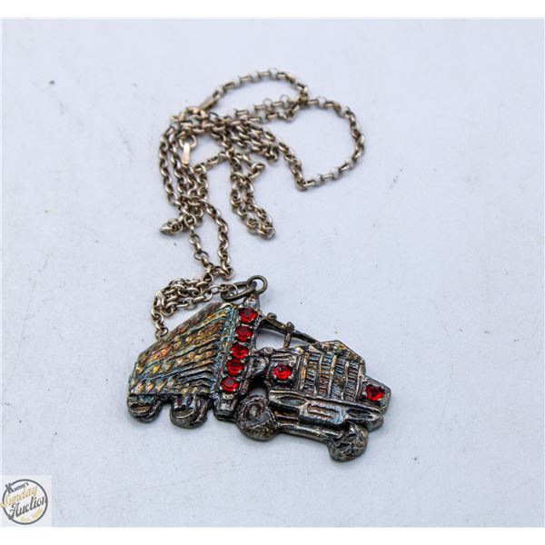 14.3 GRAMS 925 SILVER SEMI TRUCK LARGE