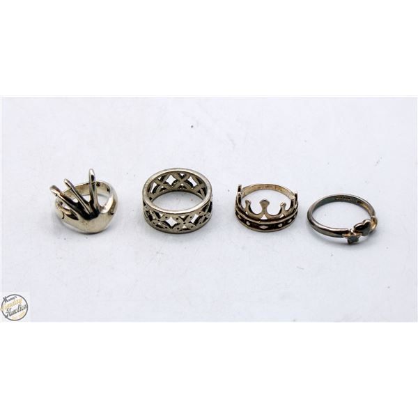 17.2 GRAMS 925 SILVER RINGS TOGETHER-ESTATE