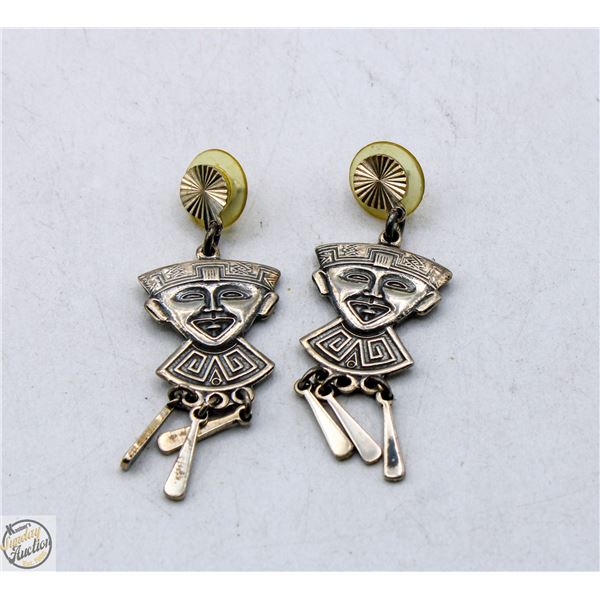15.1 GRAMS 925 SILVER MEXICAN EARRINGS-ESTATE