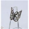 Image 1 : 4.6 GRAMS 925 SILVER BUTTERFLY RING (BAND IS CUT)