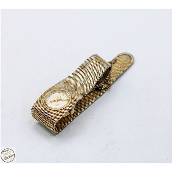 10KT G.F. BULOVA ACCUTRON VINTAGE WATCH