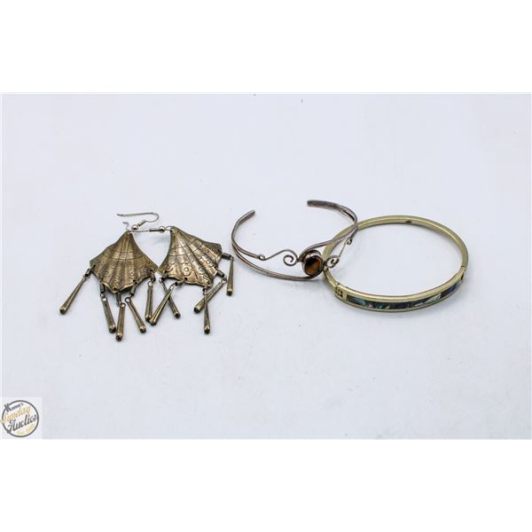 27.6 GRAMS MEXICAN SILVER JEWELRY TOGETHER