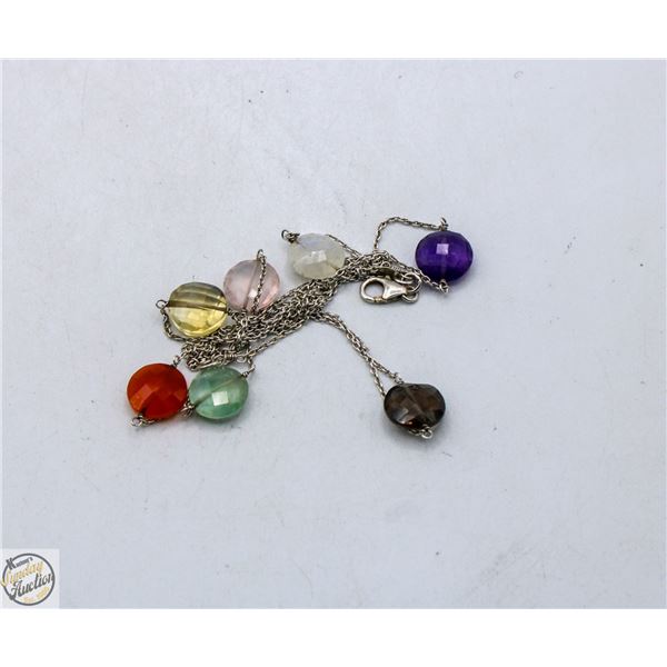 12.6 GRAMS 925 SILVER SEMI PRECIOUS STONES
