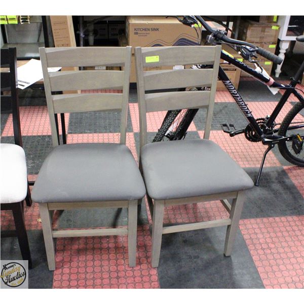 GREY FABRIC CHAIRS