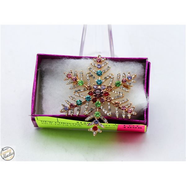 NEW CHRISTMAS SNOWFLAKE MULTICOLOUR