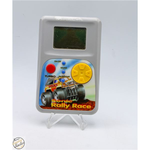 VINTAGE HANDHELD SONIC RALLY RACE VIDEO GAME
