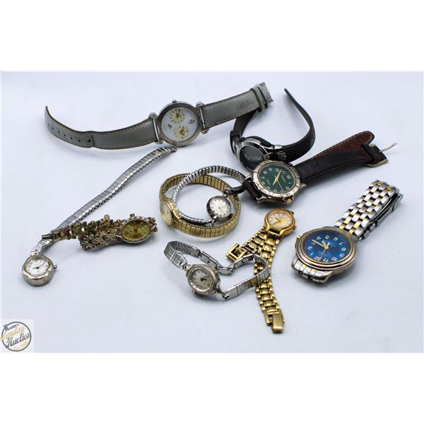 LOT OF VINTAGE MEN'S & LADIES WATCHES