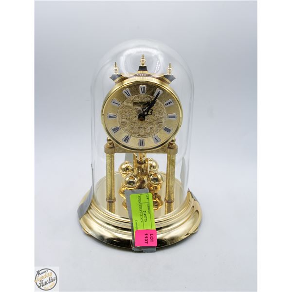 DOME MANTEL ANNIVERSARY CLOCK