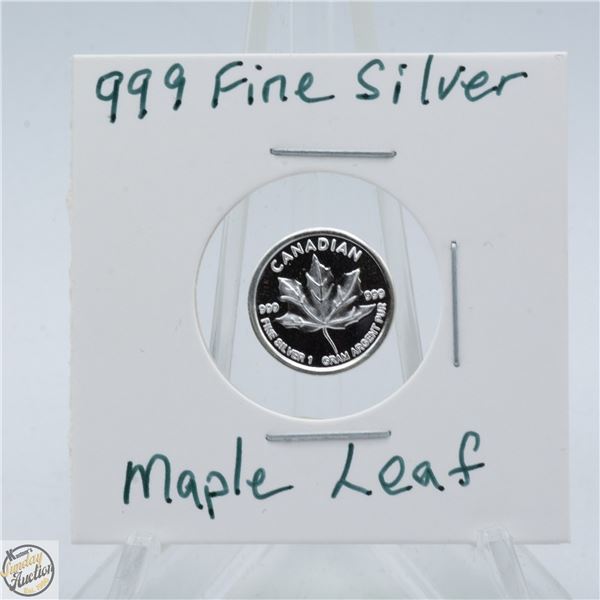 #3549-CANADIAN .999 FINE SILVER 1 GRAM WITH
