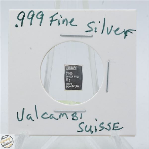 #3558- CANADIAN .999 FINE SILVER 1 GRAM TOKEN