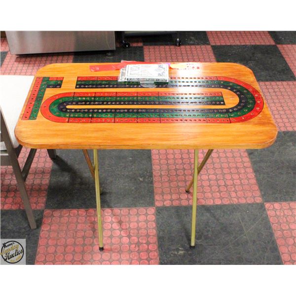 LARGE CRIB BOARD AND JUMBO CARDS 25"X18.5"X31.5"