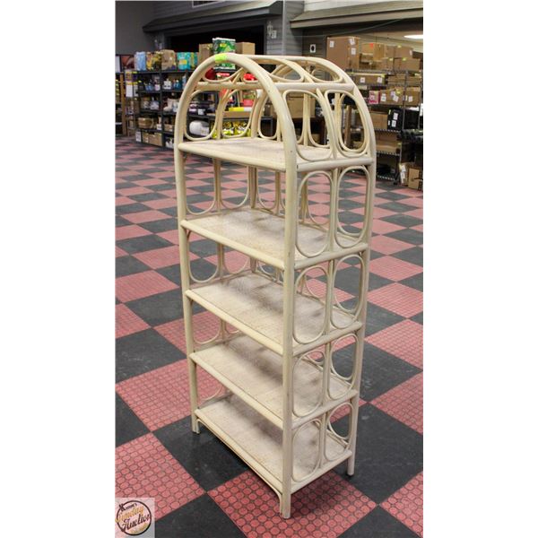 BAMBOO 5-TIER SHELF 65"X15.5"X27"
