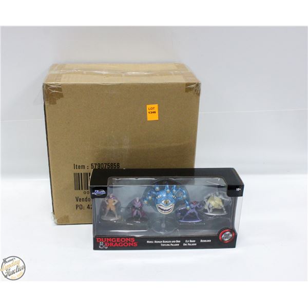 CASE W/ 4 DUNGEONS AND DRAGONS ACTION FIGURE SETS
