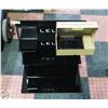 Image 1 : "LELO" THREE TIER BLACK ACRYLIC DISPLAY STAND