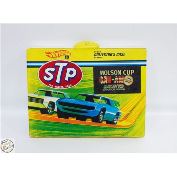 VINTAGE HOT WHEELS CASE WITH 23 CARS