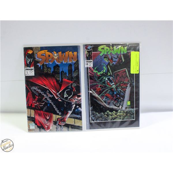 SPAWN #5 & 18 COLLECTOR COMICS