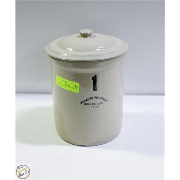 MEDALTA 1 GALLON CROCK WITH LID