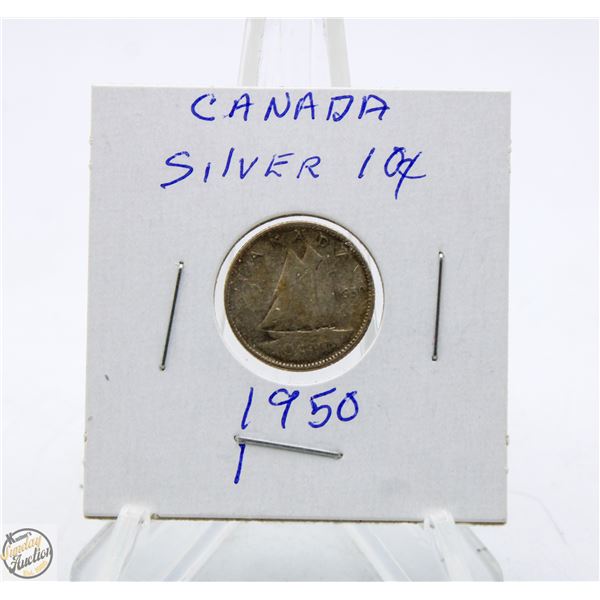 1950 SILVER 10C